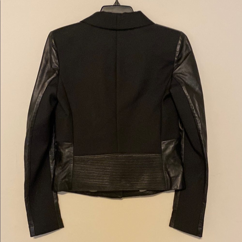 Patrizia Pepe Black Leather Women's Jacket - Picture 2 of 5